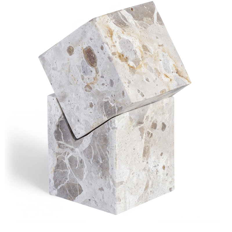 Quadruple marbre Figurines abstraites et sculptures, Beige