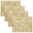 Gold Stag Polyester Floral Rectangle Placemat