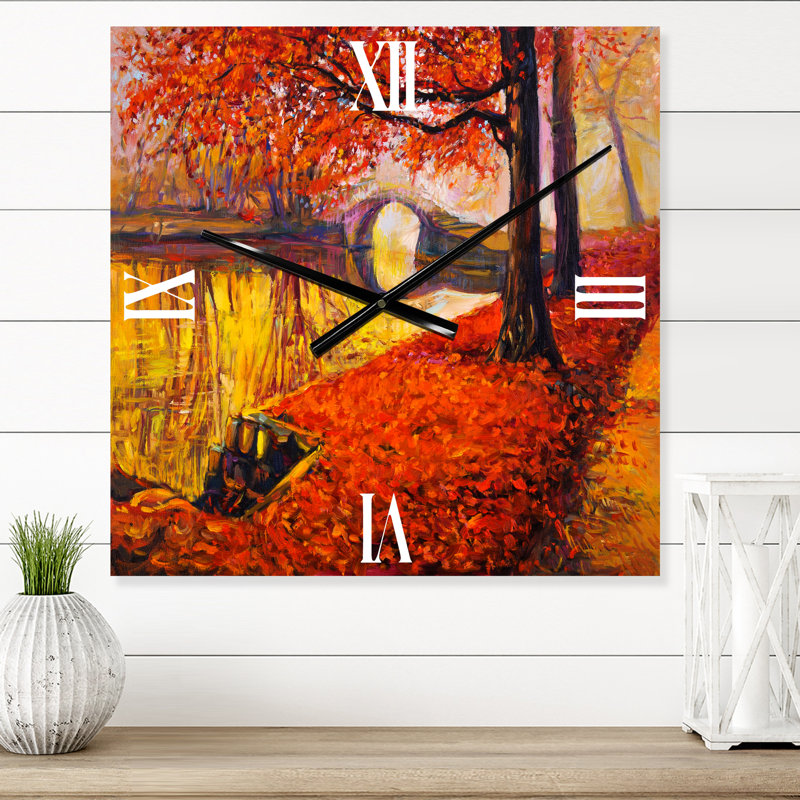 Petit pont dans un paysage d'automne I, Grand