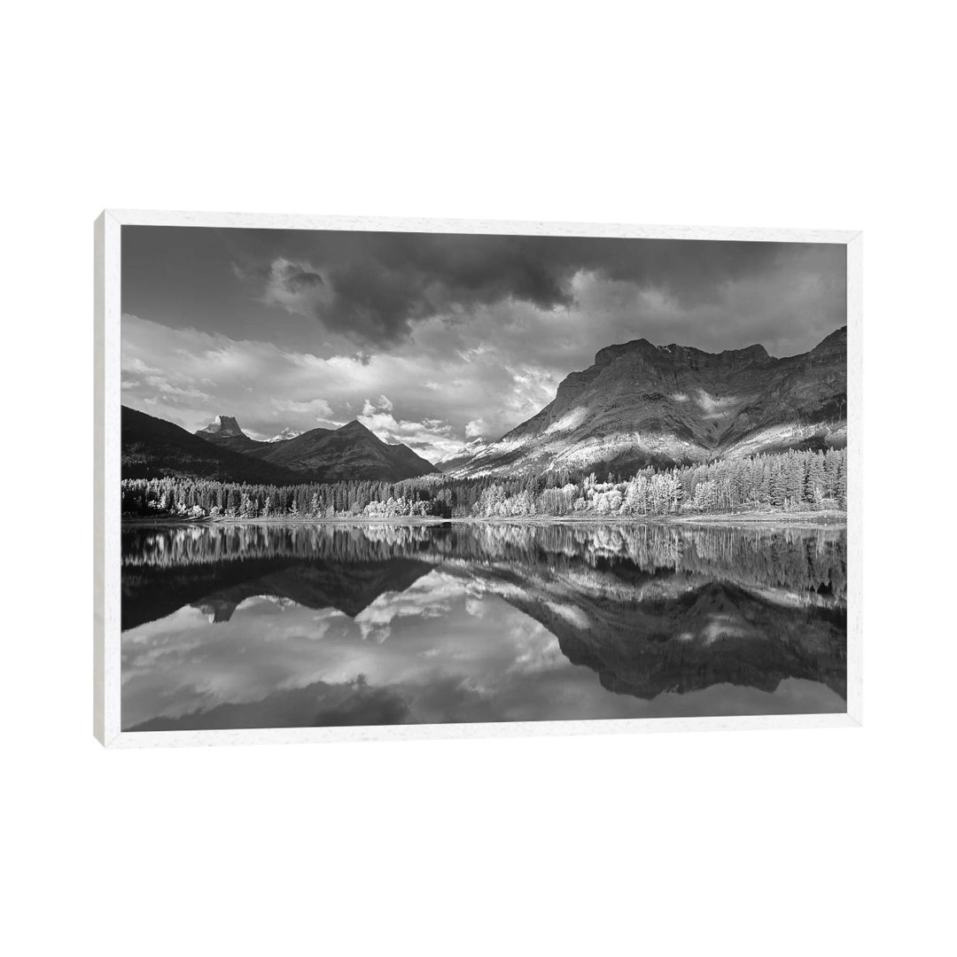 Fortress Mountain And Mt Kidd At Wedge Pond, Kananaskis Country, Alberta, Canada von Tim Fitzharris - Gallery-Wrapped Ca...