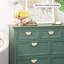 Commode d'appoint en bois d'hévéa à grande capacité American Retro