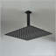 Pomme de douche 16 po noir mat