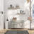 Accent Cabinet, Farmhouse Storage Chest, Lift Top Box Organizer With Safety Hinge To Open Up 100°