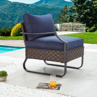 Heiman Wicker Outdoor Lounge Chair