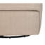 Fauteuil pivotant à 360 degrés pour la chambre à coucher, revêtement en tissu gris, structure en métal, rembourrage en mousse, siège facile à assembler, siège confortable, tissu, structure, coussin, procédé