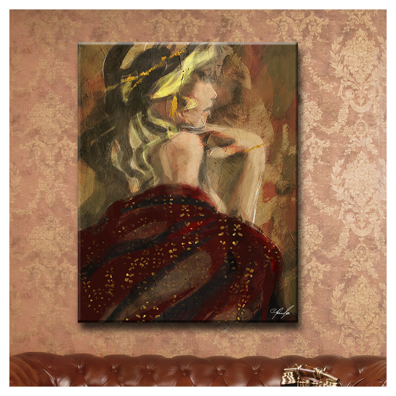 «Decembre», reproduction sur toile, H 20 po x l 16 po x P 1,5 po