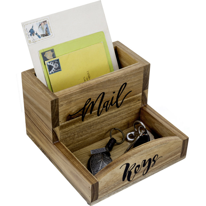 Solid Wood Desk Organiser 