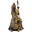 Figurine miniature Vastu de l'est du Bouddha, Mahadeva Shiva assis sur Nandi