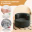 One Seater Compressed Round Curved Sofa Chair-2011588827