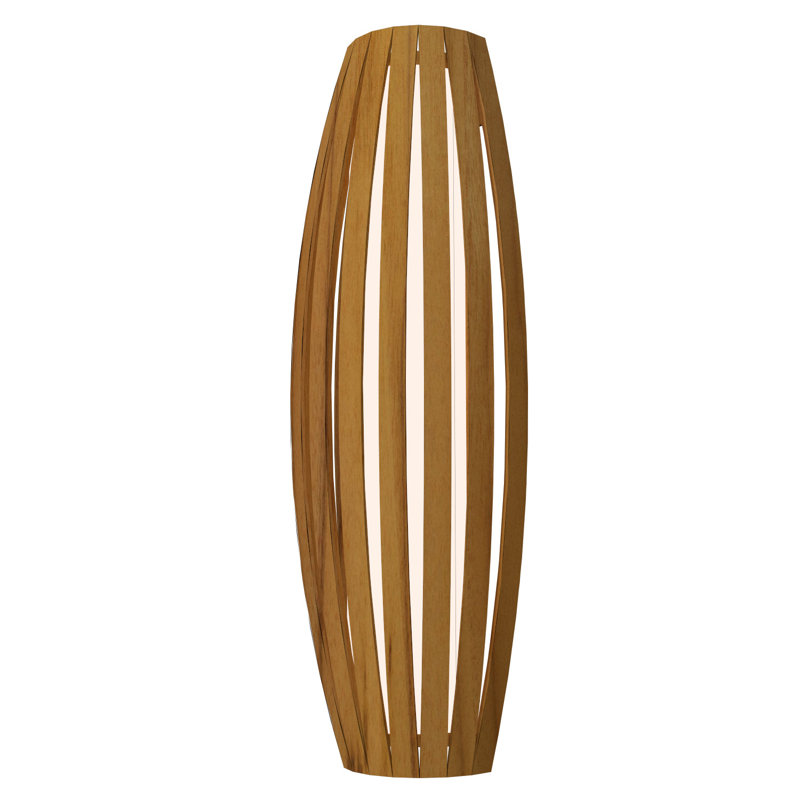 3 - Light Flush Mounted Sconce, Teak