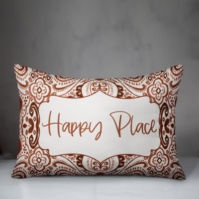 Paisley Outdoor Reversible Throw Pillow