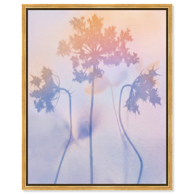 Lavender Shadows Print by Oliver Gal, 21"H x 25"W, Gold Floater Frame