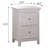 White 2-Drawer Nightstand
