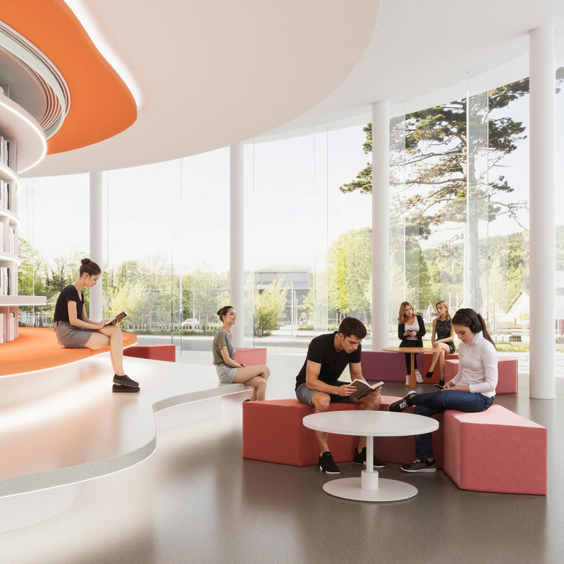 Geometric Trapezoid Ottoman Floor Cushion, Taupe
