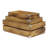 Farmstead Set of 3 Rustic Wood Storage Crates with Metal Corners - Dark Brown Finish-1033024053
