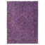 Tapis turc moderne fait à la main de couleur mauve 7 x 9,4 pi