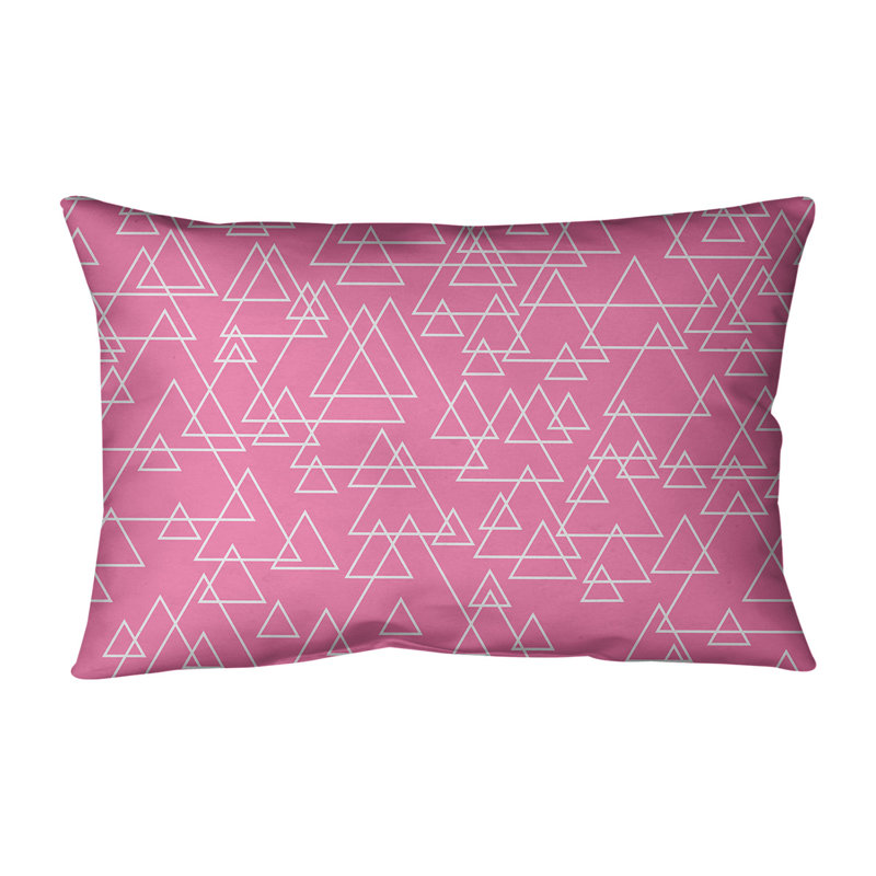 Oreiller rectangulaire Katelyn Elizabeth, Polyester / Bourre en polyester, 18 po x 18 po, Rose