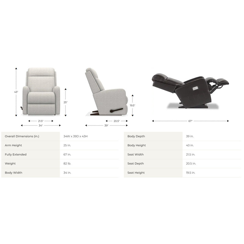 Fauteuil inclinable manuel berçant Finley, Rouge