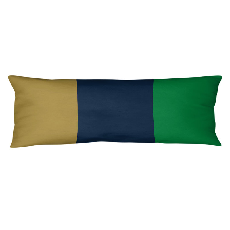 Polyester Medium Pillow, Gold/Blue Middle, South Bend 