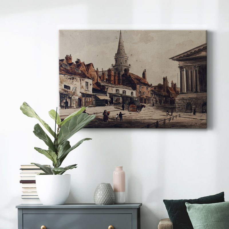 Paysage rétro CCXXXIV, H 13 po x l 19 po x P 1,5 po, Toile tendue