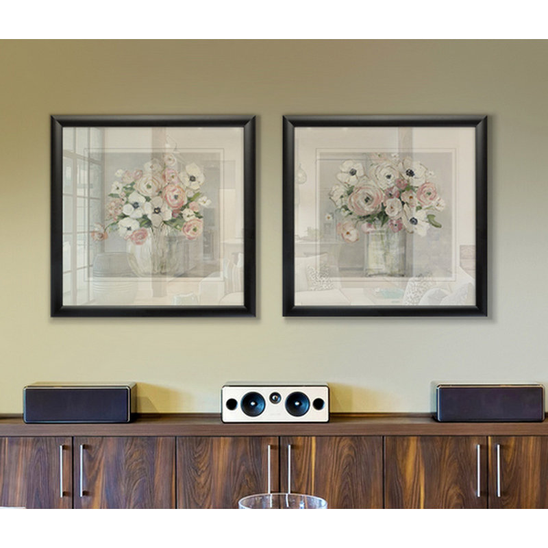 « jardin to table », ensemble de 2 reproductions encadrées, Cadre noir