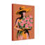 Plantes et fleurs Femme au chapeau tenant un bouquet de roses-208717098