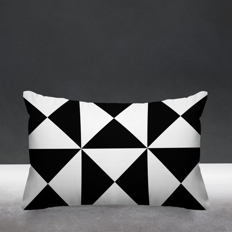 Coussin décoratif intérieur / extérieur Farrell, Noir