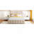 Full Size Upholstered Platform Bed With A Hydraulic Storage System - Beige
