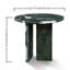 Table basse ronde en pierre naturelle, hauteur 40 cm, pièce maîtresse luxueuse pour salon. Plateau en marbre rond de 45 cm de diamètre et 40 cm de hauteur, surface polie.