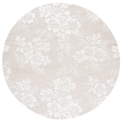 Glamour Hand Tufted Wool, Viscose Floral Indoor Rug