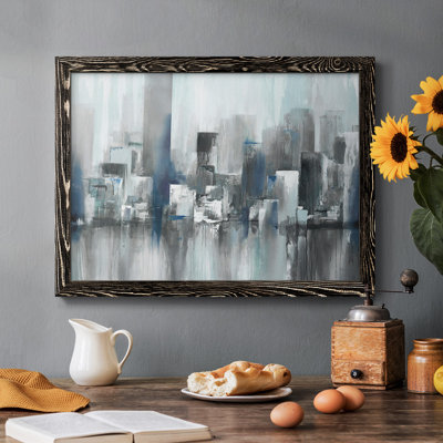 Cityscape In Blues, reproduction d'art sur toile