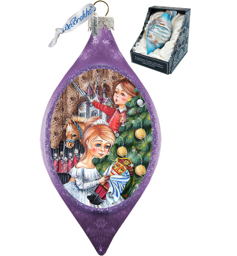 3.5'' Handmade Glass Hanging Figurine Ornament The Holiday Aisle®