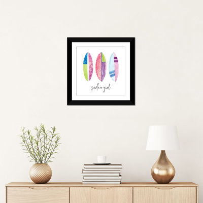 « sports fille surfer », impression sur toile