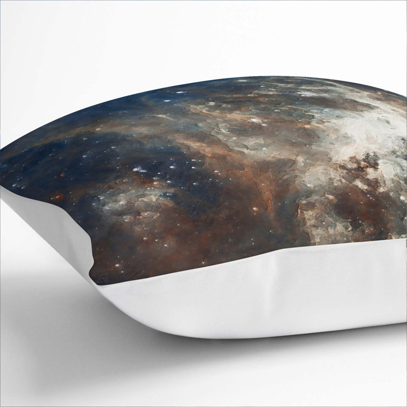 Universe Vol.35 Cushion with Filling, 55cm H x 55cm W x 20cm D, White