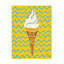 Ice Cream - Zigzag jaune sur toile