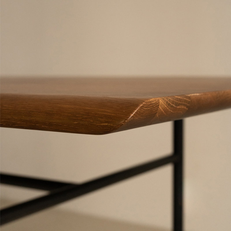 Ensemble de table de salle à manger en bois massif de style américain, H 29,5 po x L 86,6 po x l 35,4 po