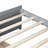 Solid Rubber Wood Bed with 2 Drawers-118019850