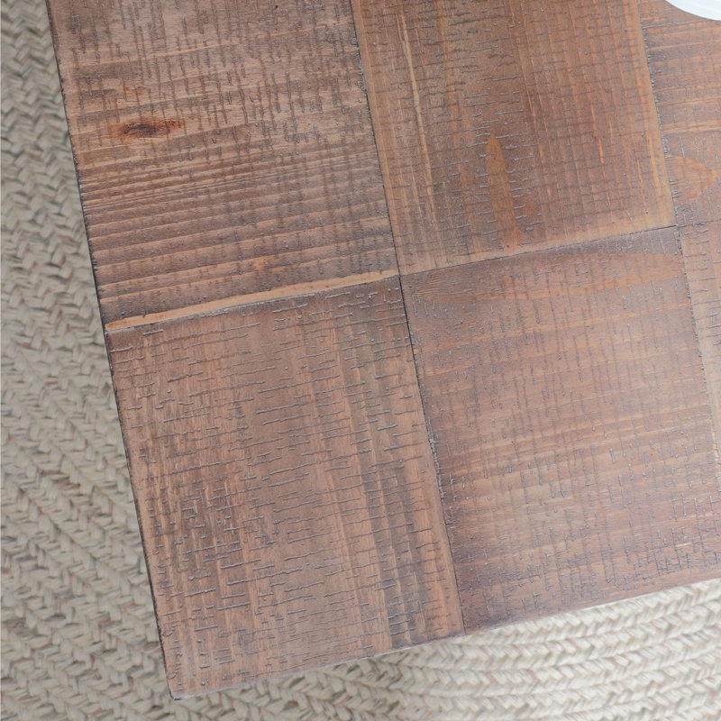 Table basse rustique en bois industriel, table basse en bois 47,2 x 23,5 po x 18 po, table fabriquée à la main