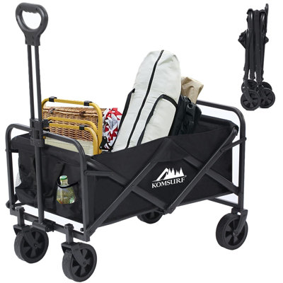 Heavy-Duty Folding Wagon Garden Carts