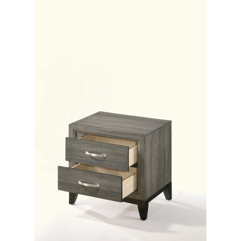 Table de chevet sophistiquée avec construction durable et rangement spacieux