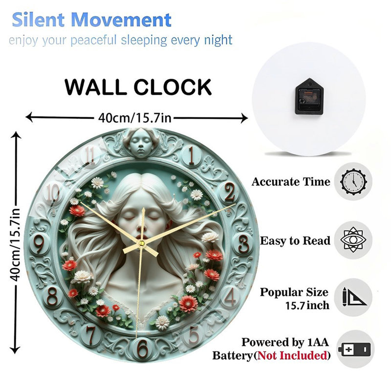 Horloge murale 16 po