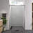 44 - 48"X76" Aluminum Frame Double Sliding Shower Door, 1/4" (6Mm) Clear Tempered Glass, Finished, Waterproof Design, Adjustable Size