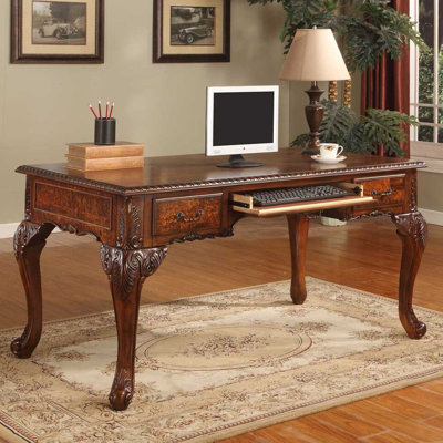 Viaan Solid Wood Executive Desk 