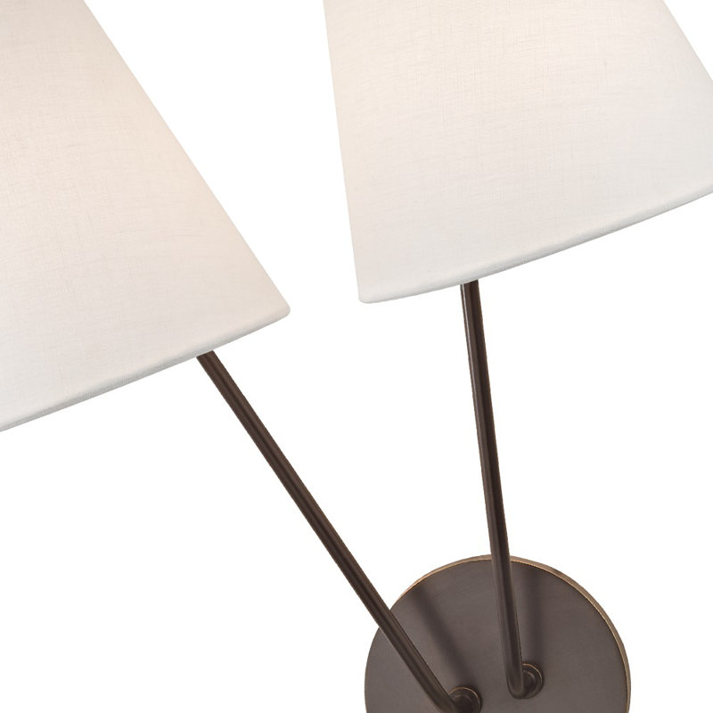 Milan 2 - Light Flush Mounted Sconce, Old Bronze