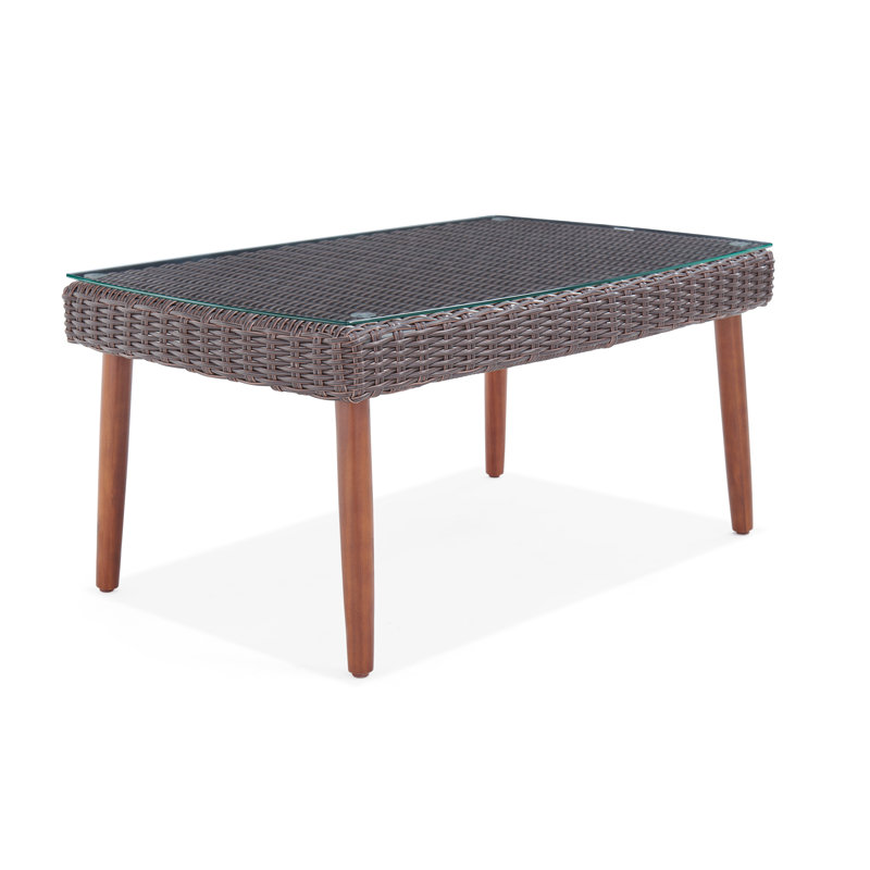 Rectangular Metal Outdoor Coffee Table , 88.9cm cm W 60.9cm cm D, 43.18cm H x 88.9cm W x 60.96cm D