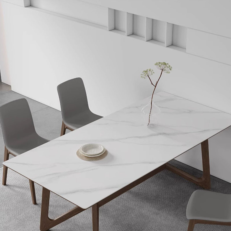 Table de salle à manger Modern Light Luxury, H 29,5 po x L 55,1 po x l 31,5 po