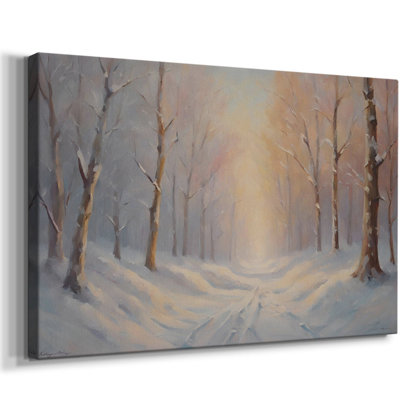 Paysage rétro - CXCI, H 13 po x l 19 po x P 1,5 po, Toile tendue