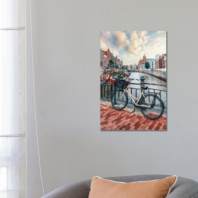 With Flowers by Manjik Pictures - No Frame Gallery-Wrapped Canvas Giclée on Canvas, 66.04 cm H x 45.72 cm W