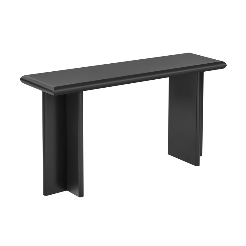 Mobilier d'entrée en forme de L avec pieds. Ajoute une touche contemporaine à la table d'entrée de salon moderne avec structure de pieds. Fabriqué à partir de