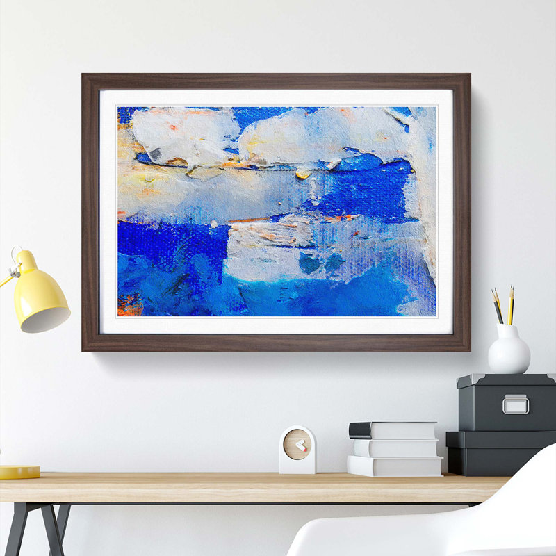 Abstract Vol.153 by S.Johnson - Framed Print, Walnut Framed, 33cm H x 45cm W x 2cm D
